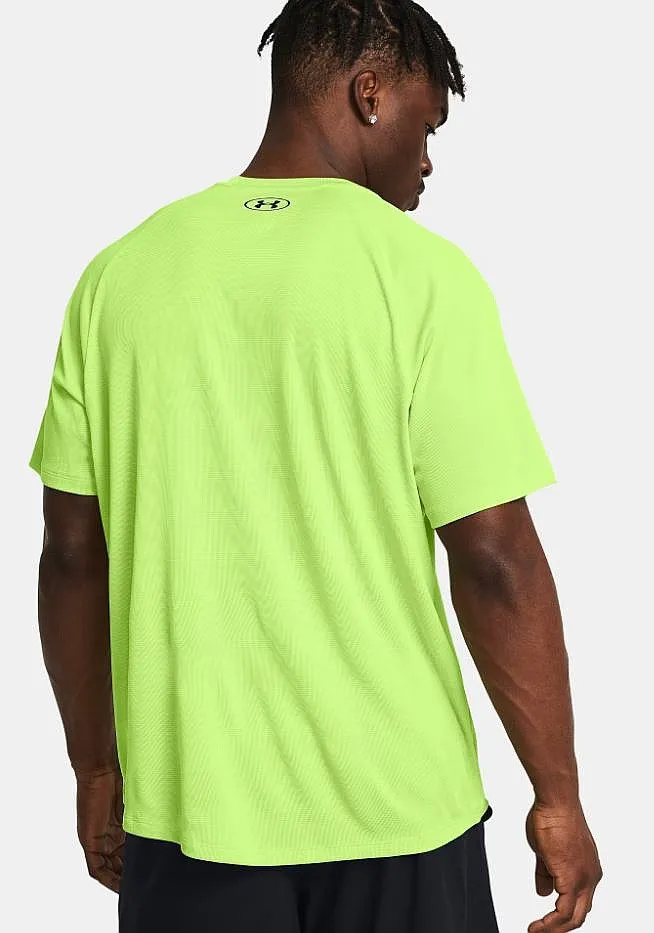 T-Shirt Under Armour Textured Tech - Morph Green/Black - men´s