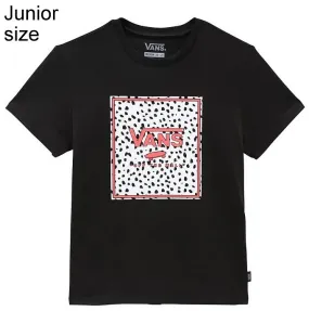 T-Shirt Vans Dalmation Border Crew - Black - girl´s