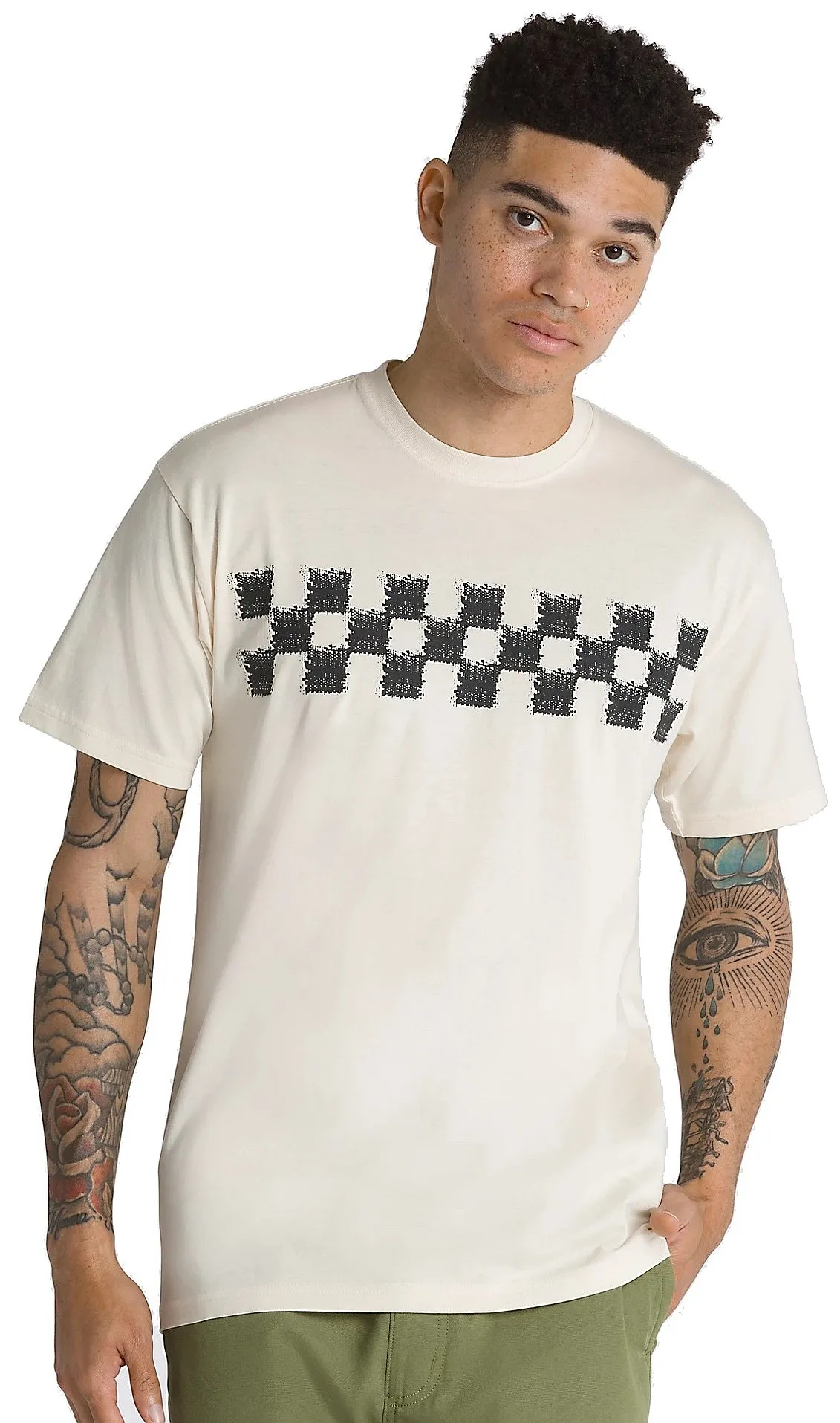 T-Shirt Vans Diy Checkerboard - Natural - men´s