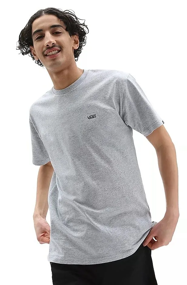 T-Shirt Vans Left Chest Logo - Athletic Heather/Black - men´s