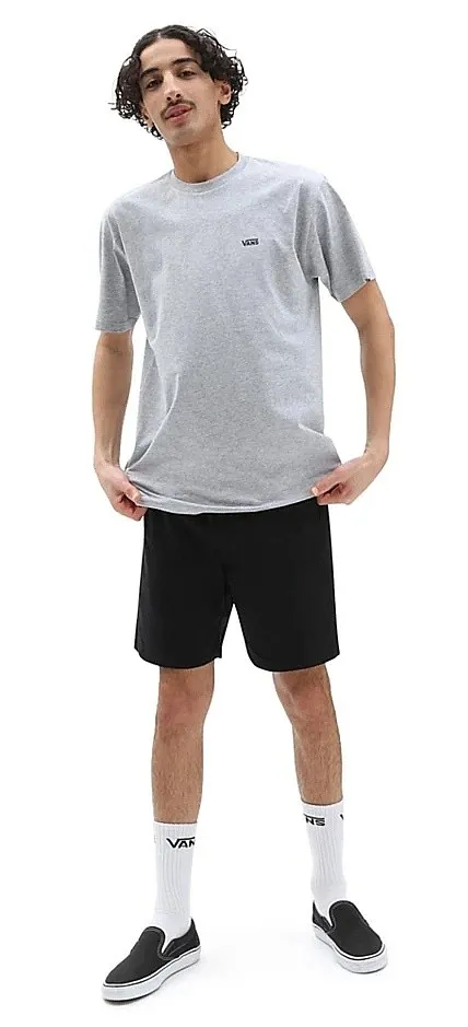 T-Shirt Vans Left Chest Logo - Athletic Heather/Black - men´s