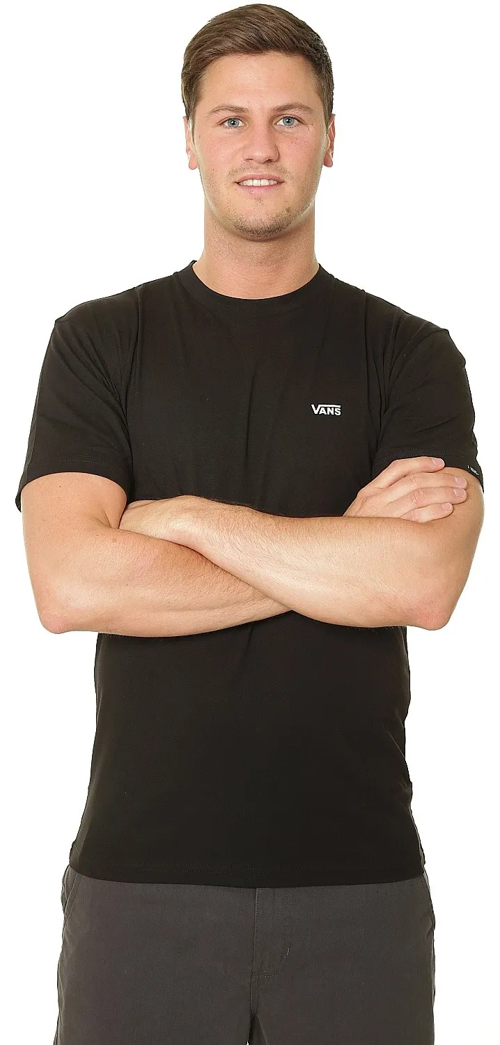 T-Shirt Vans Left Chest Logo - Black/White - men´s