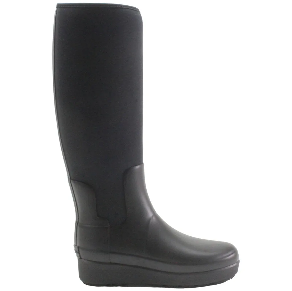 Tall Neoprene Synthetic Leather Women's Boots - UK 4 - US 6 Women - EU 37