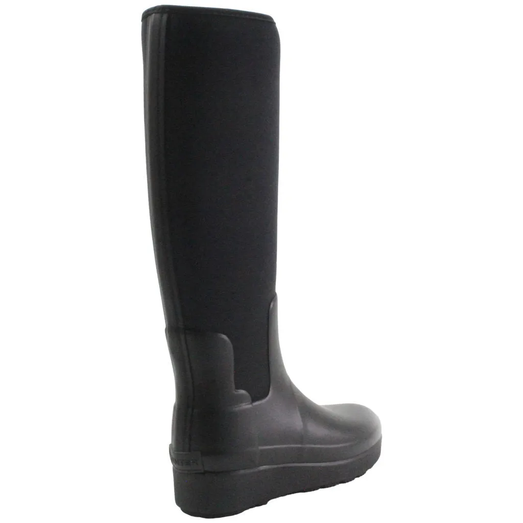 Tall Neoprene Synthetic Leather Women's Boots - UK 4 - US 6 Women - EU 37