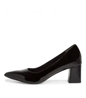 Tamaris Pump With Heel Black Patent