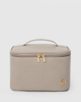 Taupe Harper Top Handle Lunch Bag