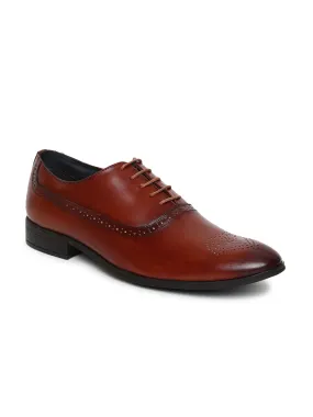 Teakwood Genuine Leather Brown Shoes