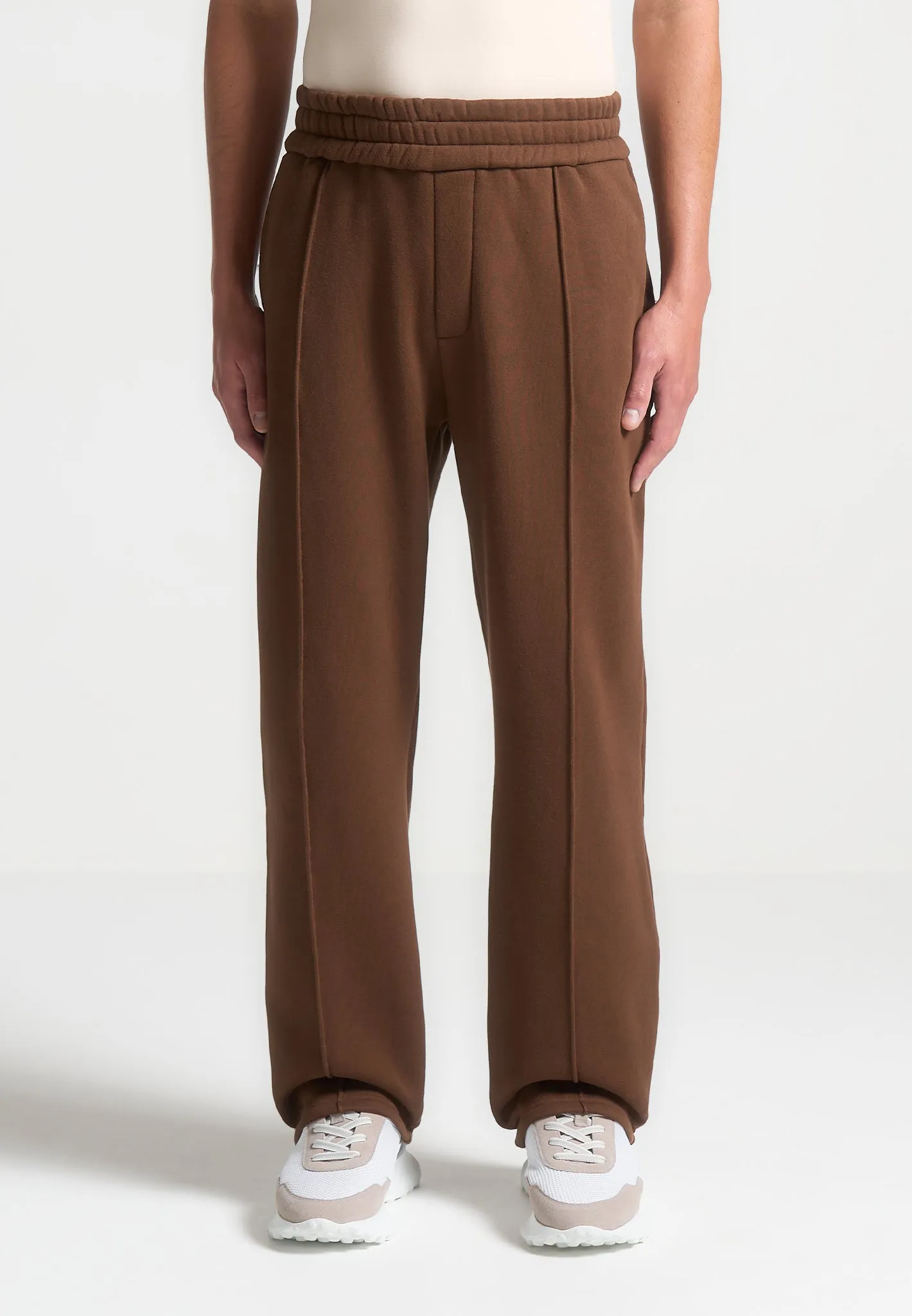 ternel Pintuck Joggers - Brown