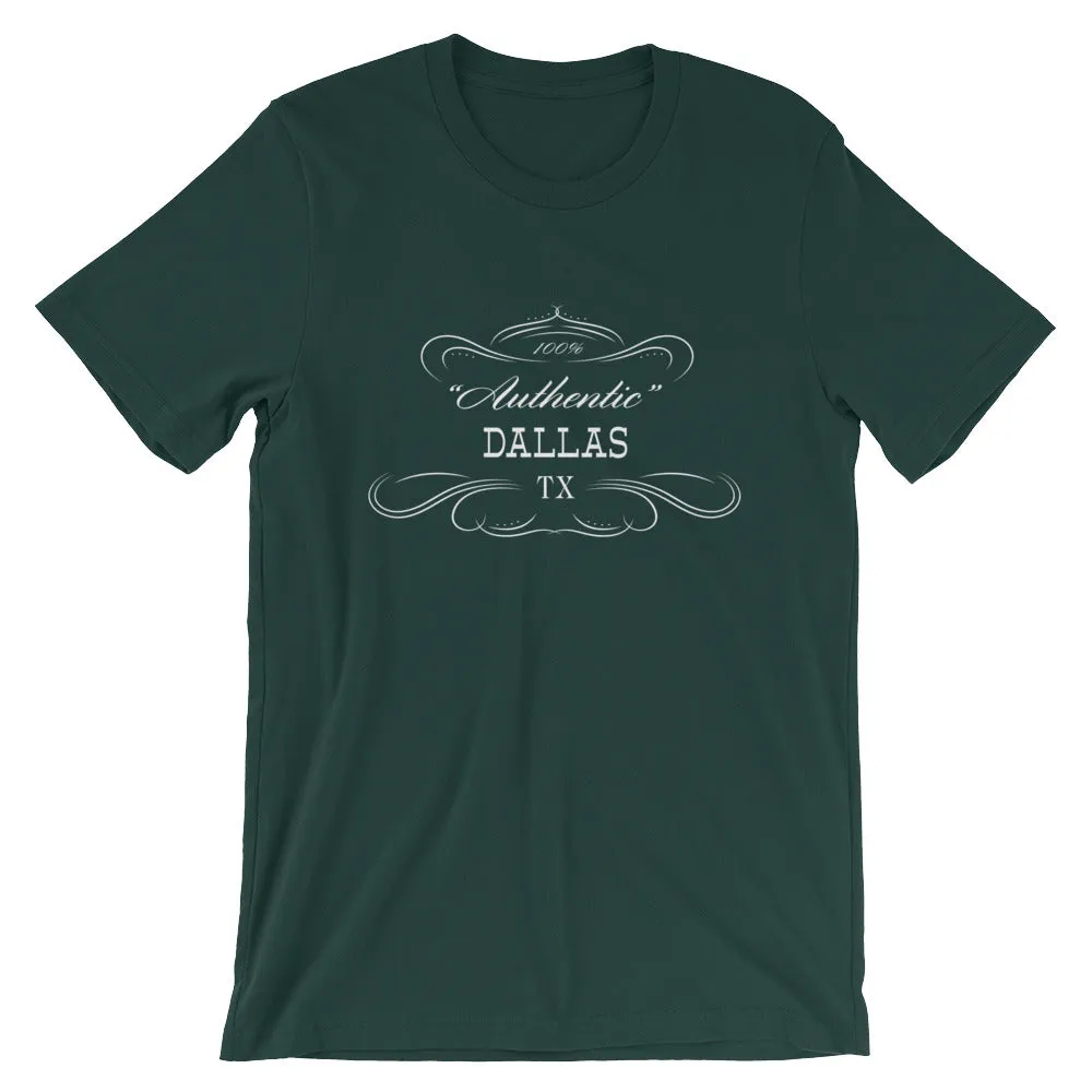 Dallas Texas Short-Sleeve Unisex T-Shirt - Authentic - TX