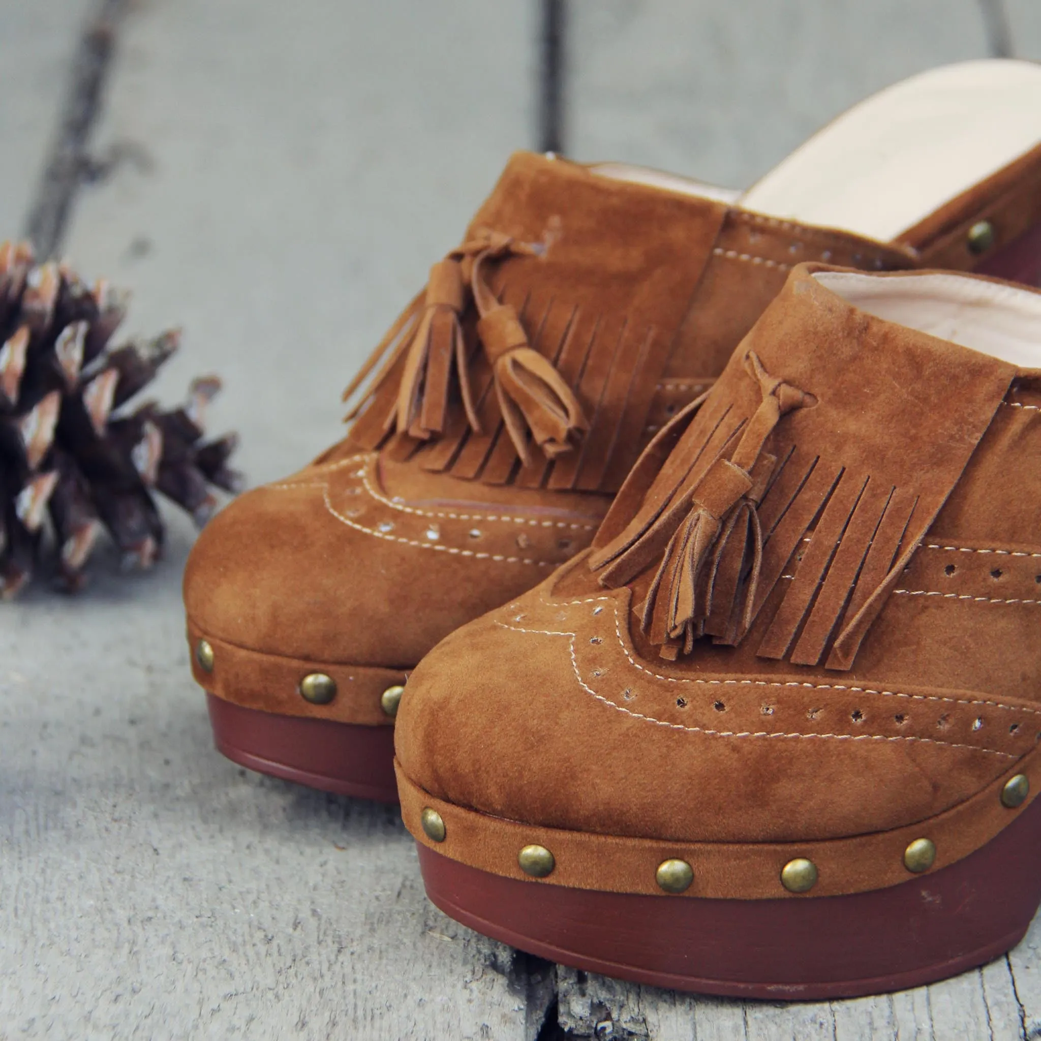 70's Tassel Wedges