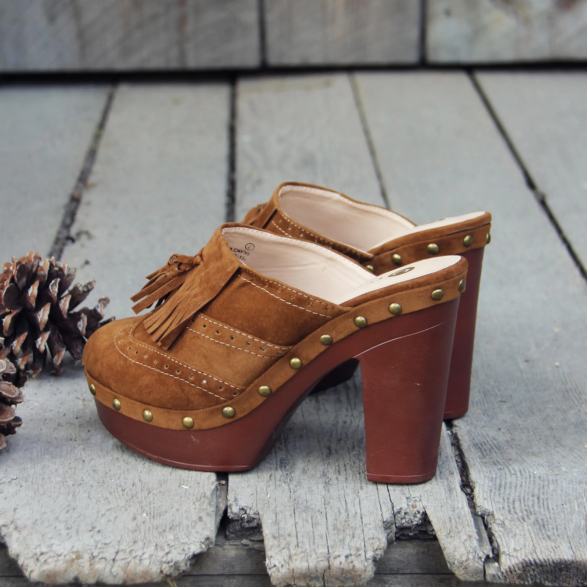 70's Tassel Wedges