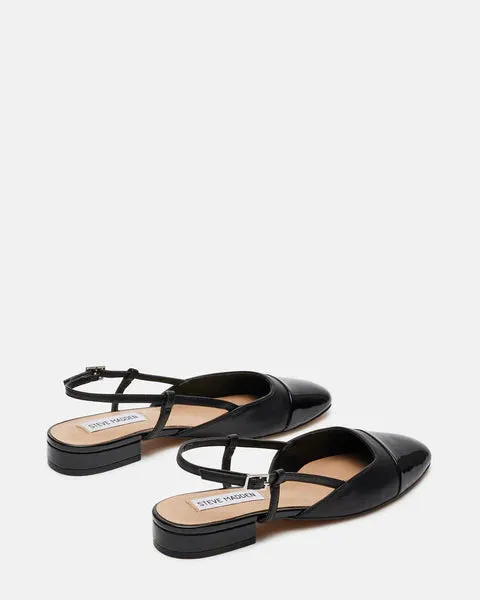 The Belinda Slingback Flat - Black