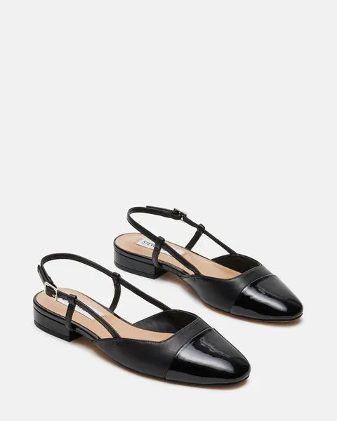 The Belinda Slingback Flat - Black