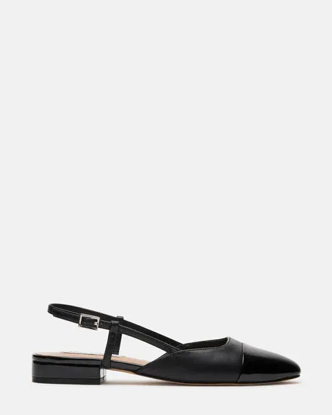 The Belinda Slingback Flat - Black