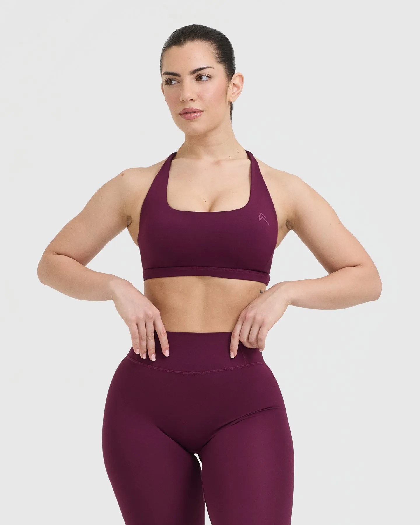 Women's Ripe Fig Square Neck Sports Bra