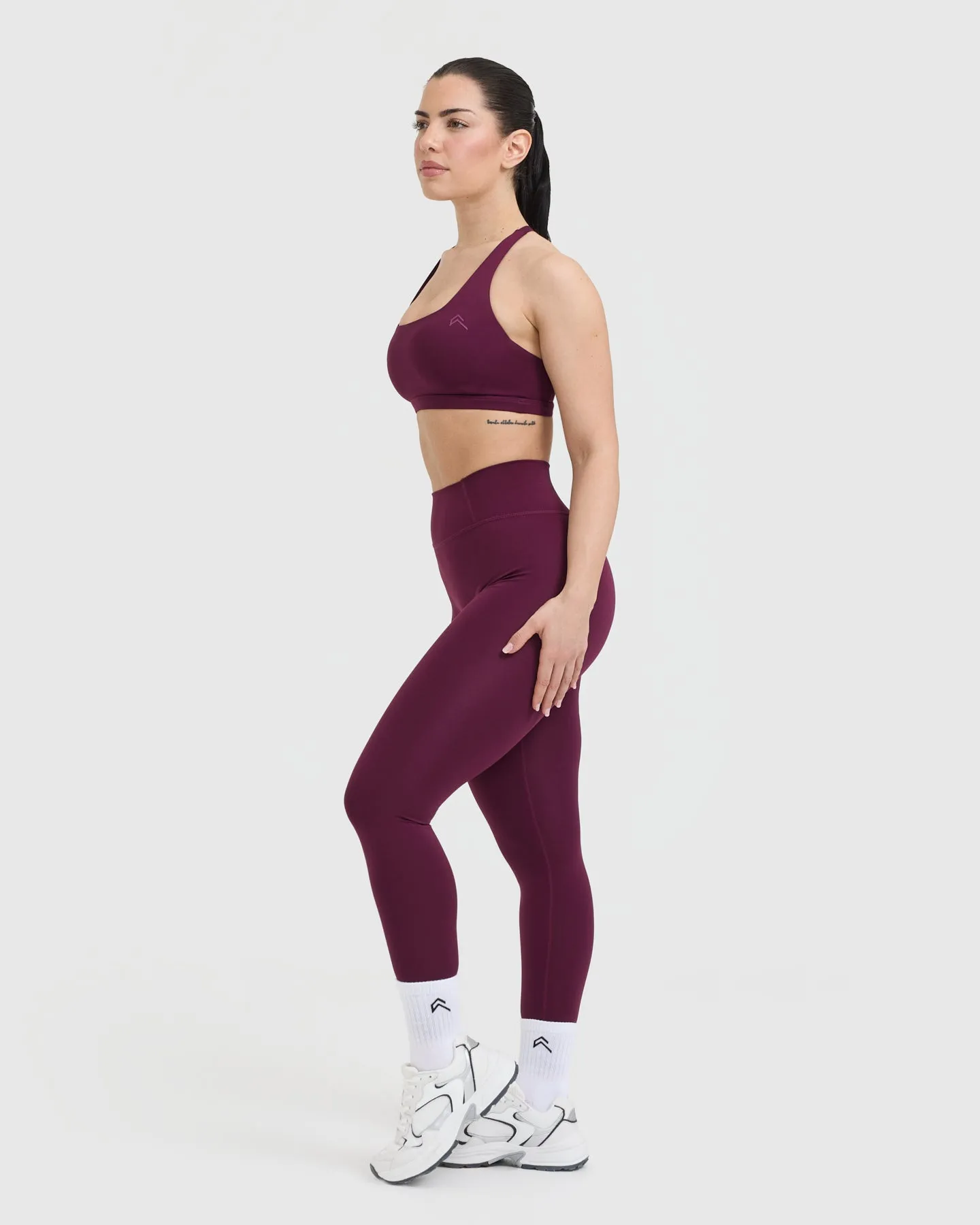 Women's Ripe Fig Square Neck Sports Bra