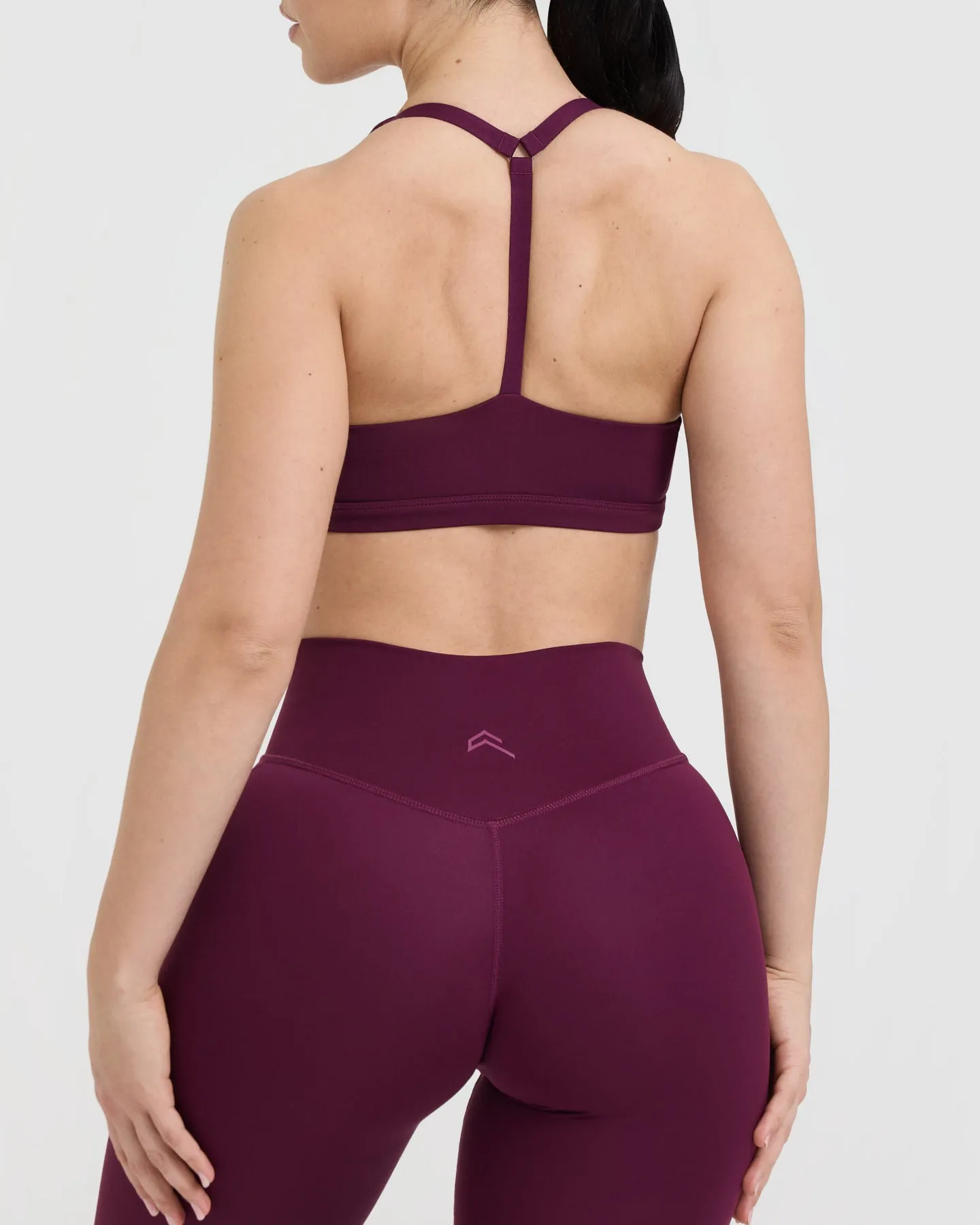 Women's Ripe Fig Square Neck Sports Bra