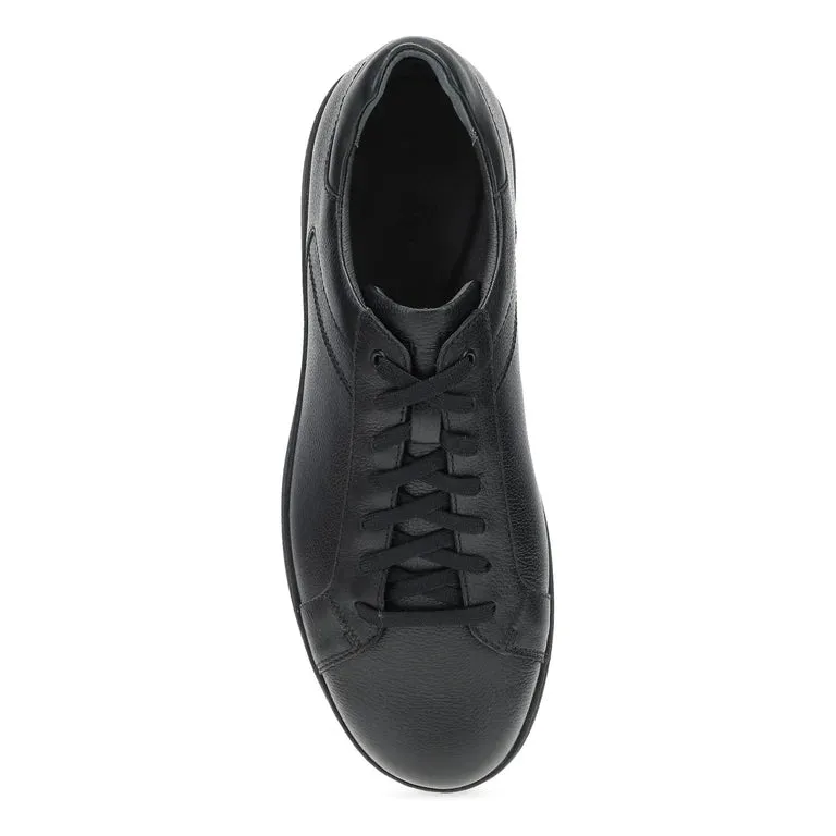  Timothy Casual Work Leather Sneaker in Black  