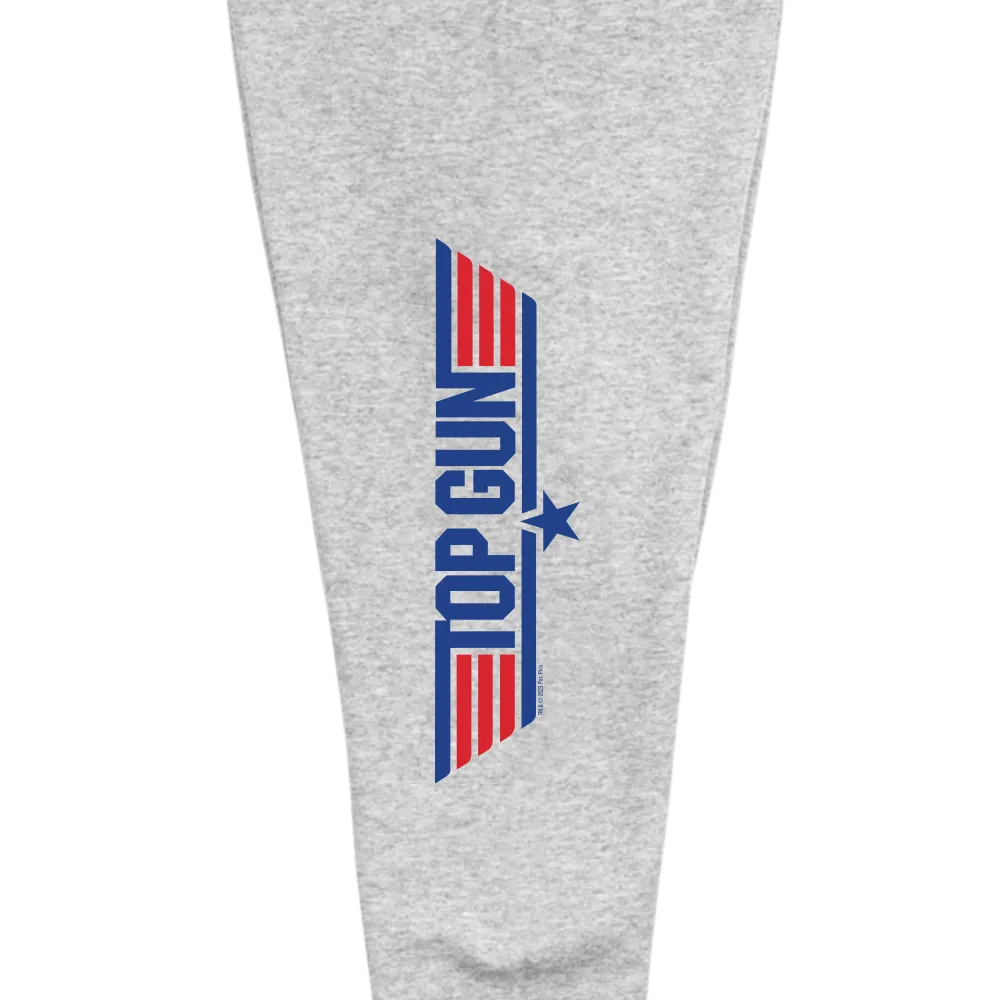 Top Gun Red & Blue Logo Adult Fleece Joggers