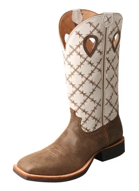 Twisted X Men's Ruff Stock Square Toe Boot -> Ruff Stock Square Toe Boot for Men by Twisted X