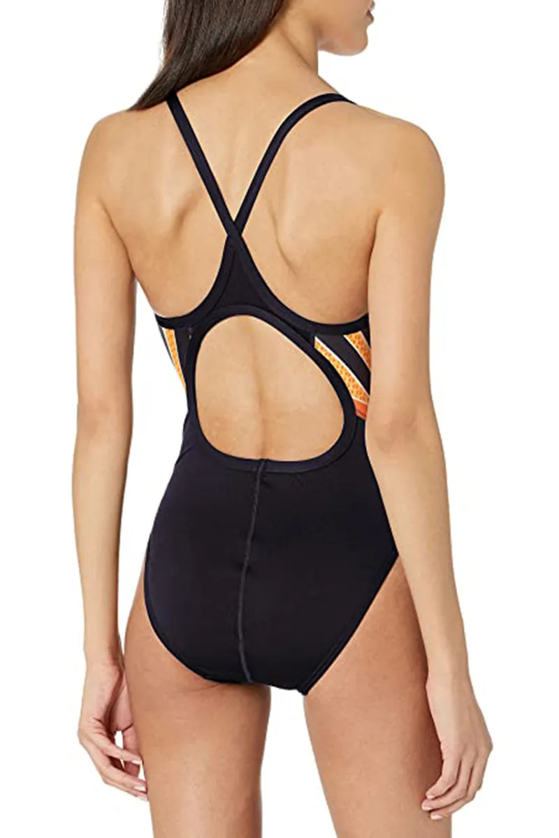 TYR - Phoenix Splice Diamondfit Ladies Swimsuit - Black/Orange