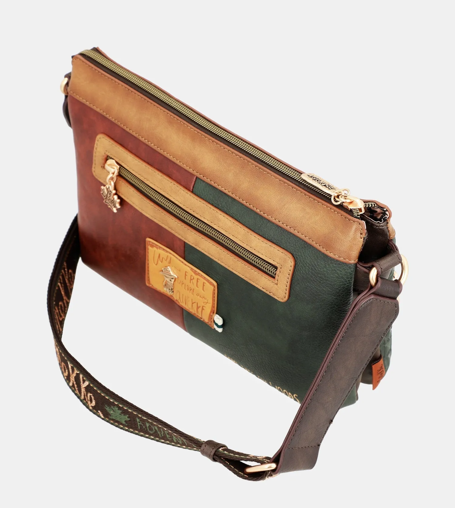 Urban double compartment shoulder bag