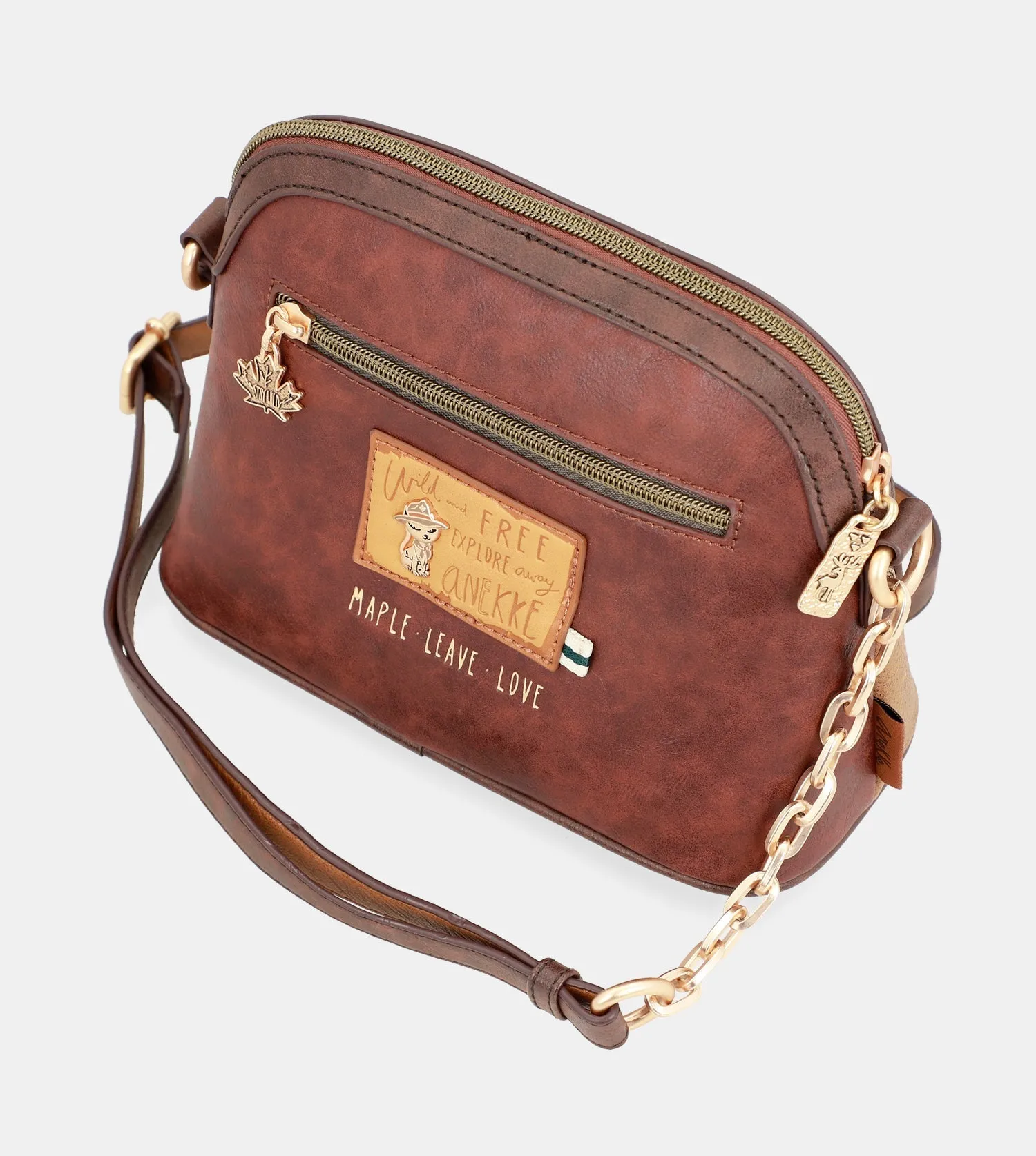 Urban metal handle shoulder bag