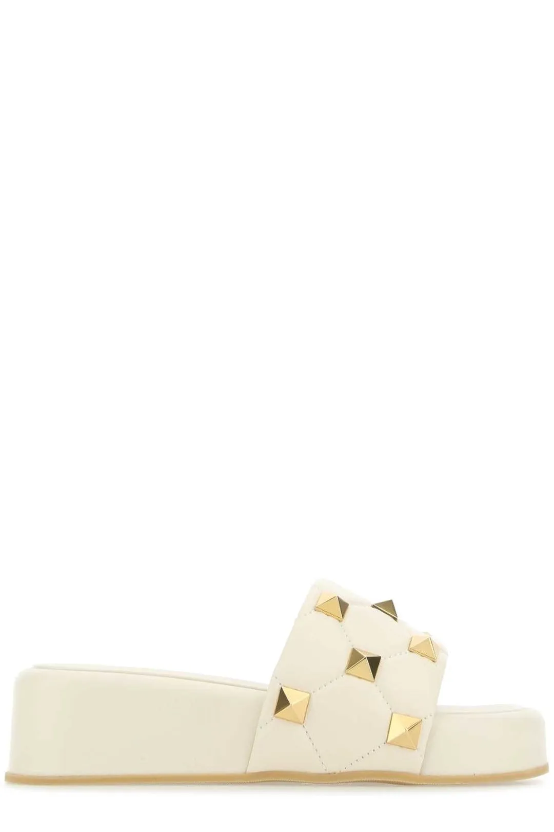 Valentino Rockstud Wedge Slides