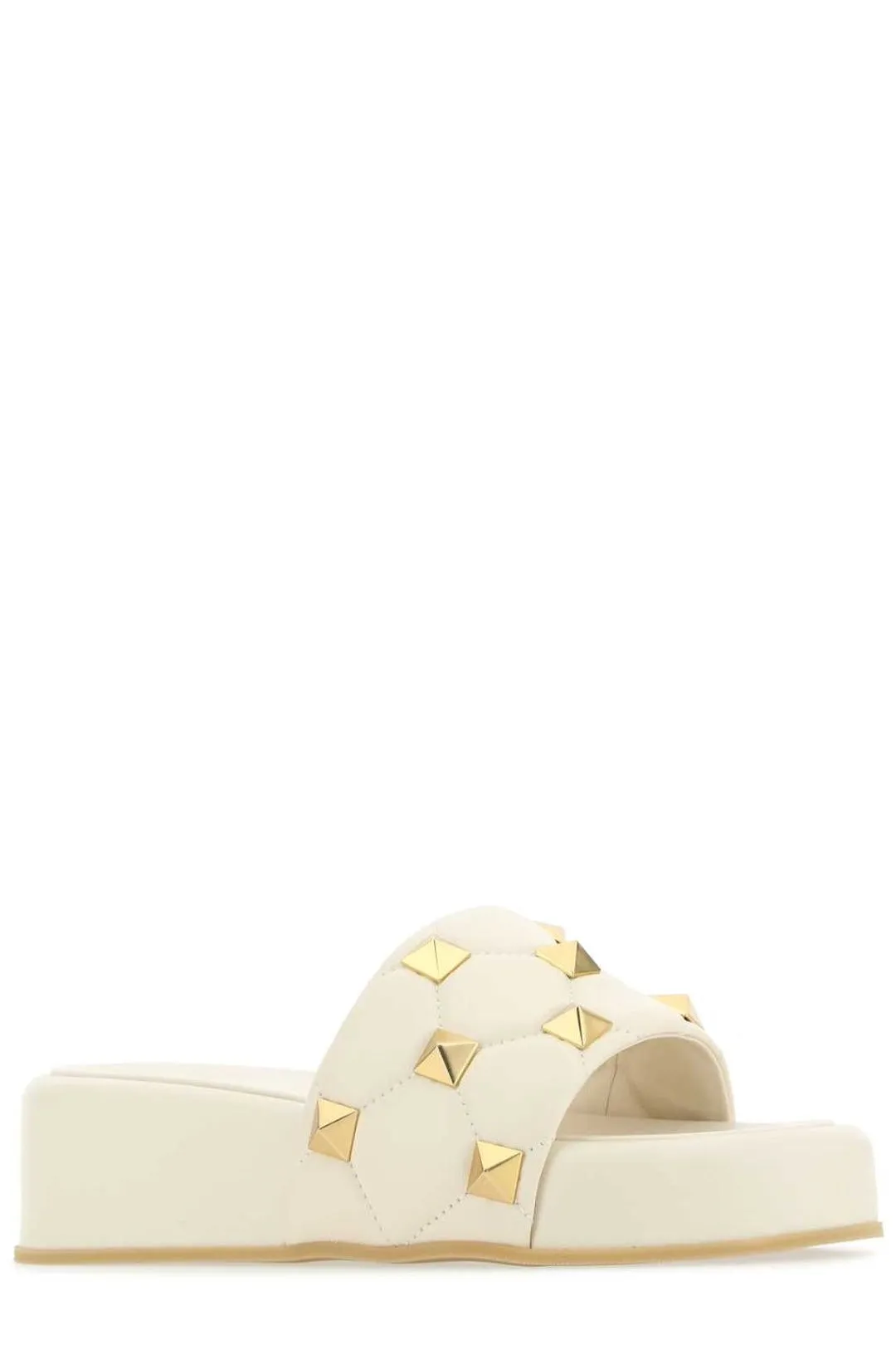 Valentino Rockstud Wedge Slides