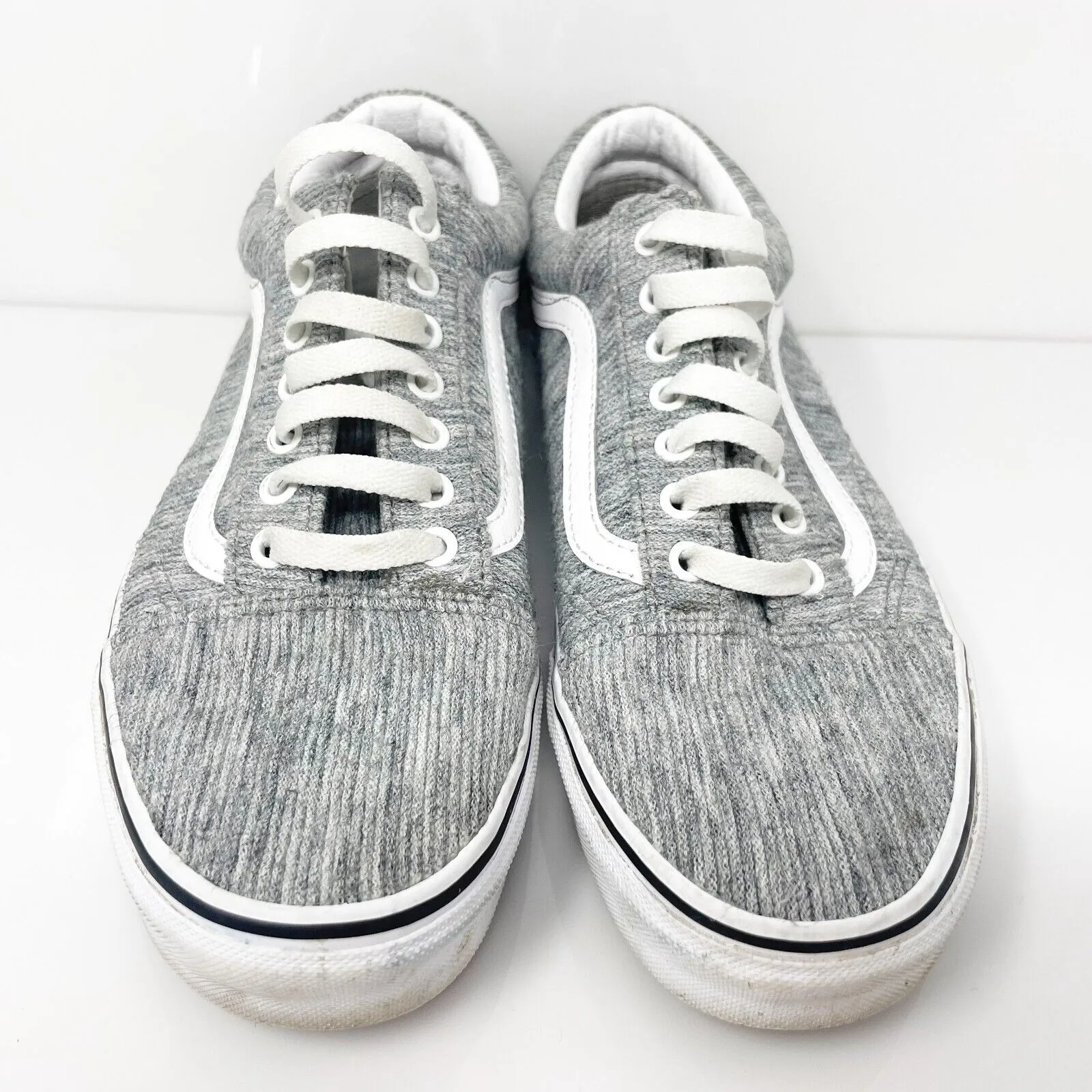 Vans Unisex Rib Knit 500714 Gray Casual Shoes Sneakers Size M 8 W 9.5