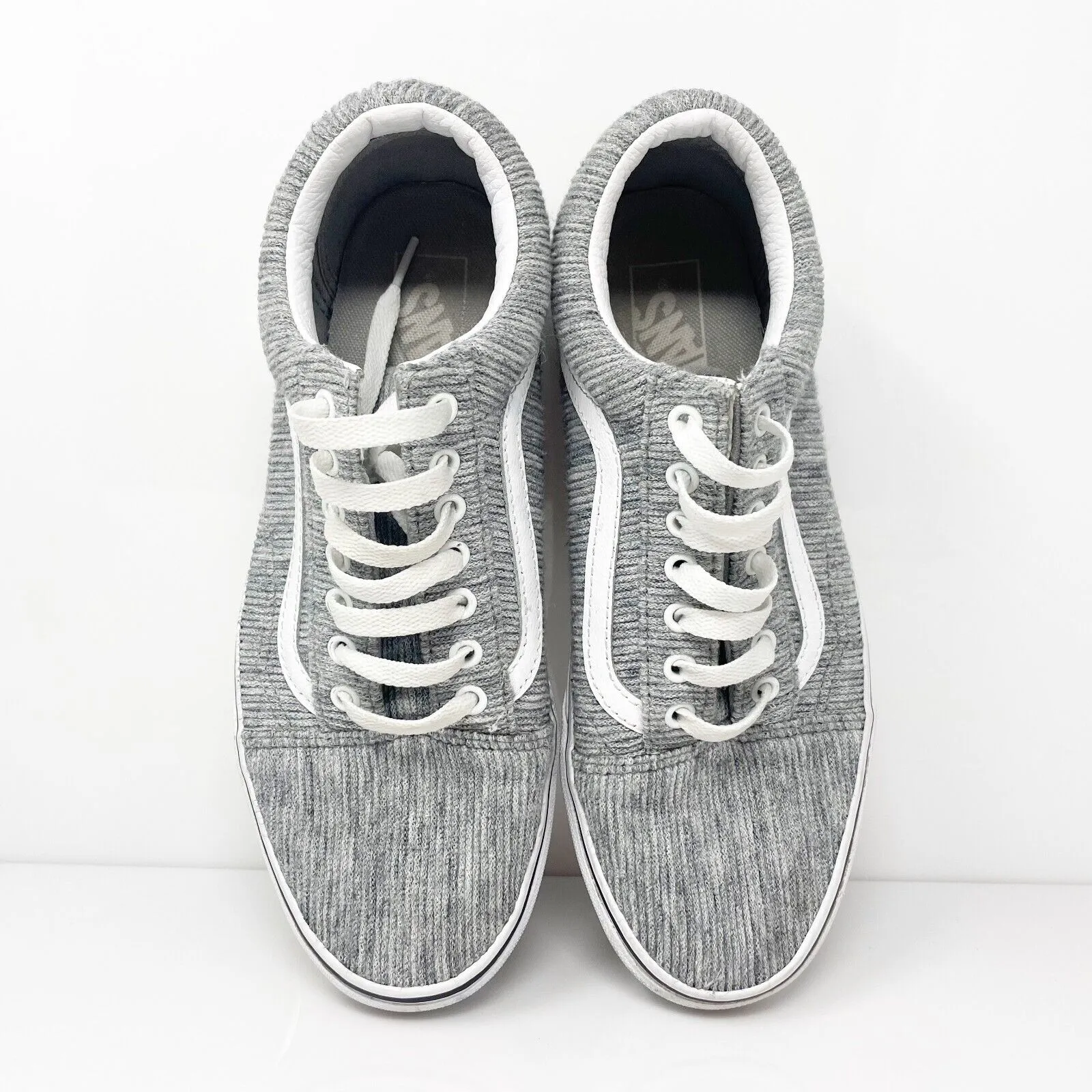 Vans Unisex Rib Knit 500714 Gray Casual Shoes Sneakers Size M 8 W 9.5