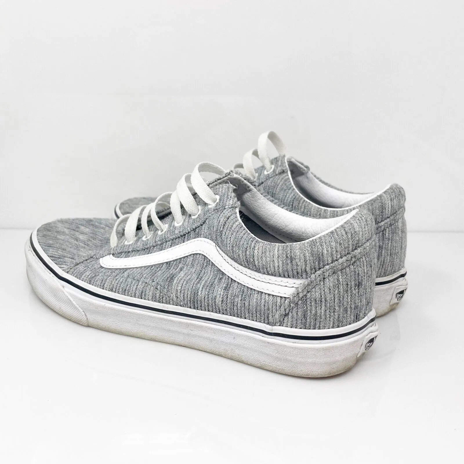 Vans Unisex Rib Knit 500714 Gray Casual Shoes Sneakers Size M 8 W 9.5