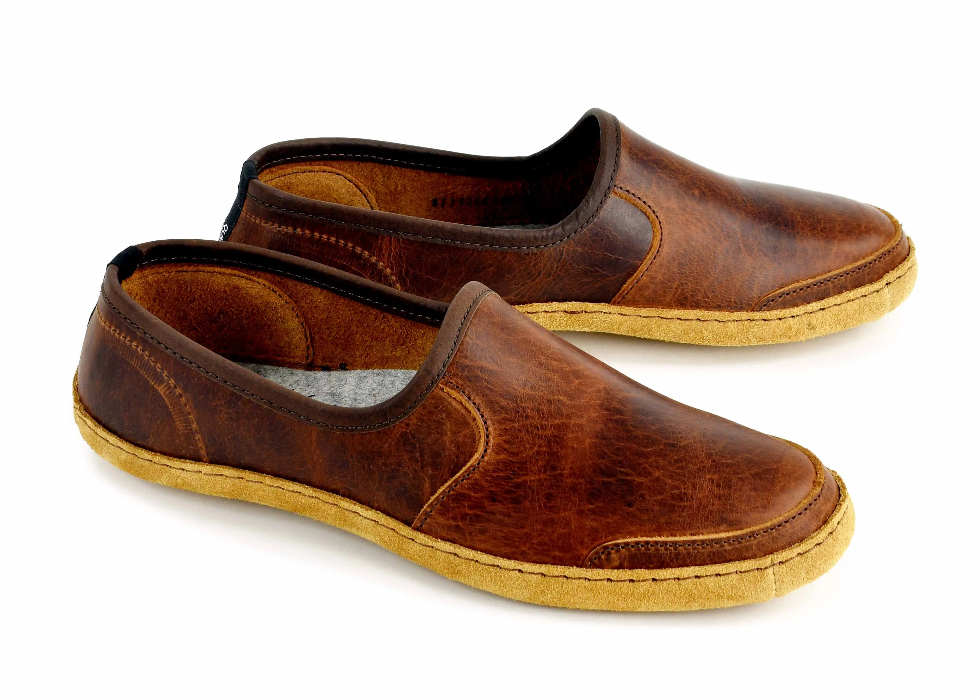 Vermont House Shoes®: Loafer - Tobacco Bison