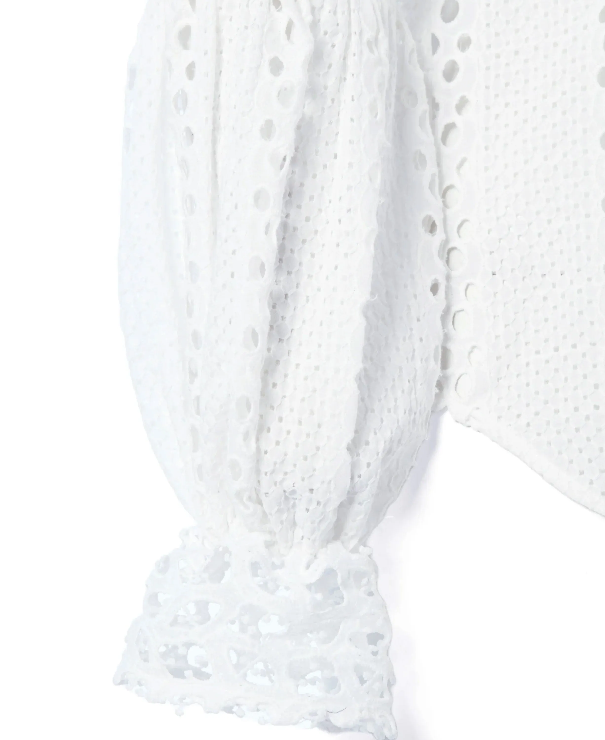 White Broderie Lace Top