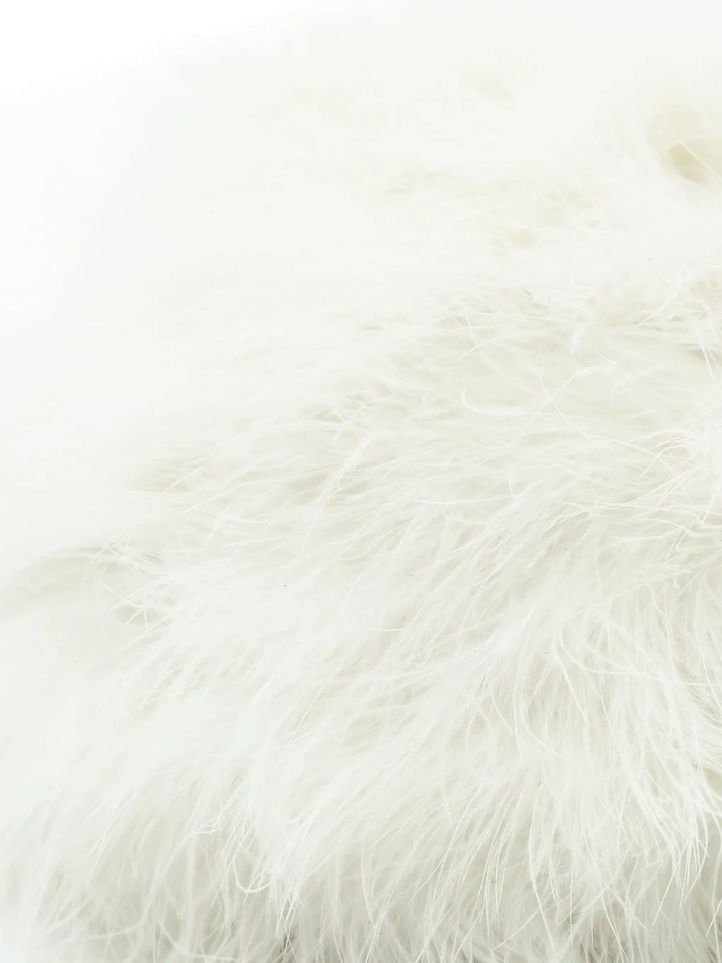 White Marabou Feather Hat