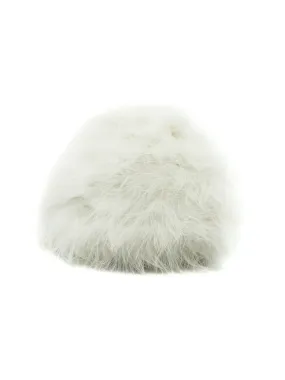 White Marabou Feather Hat