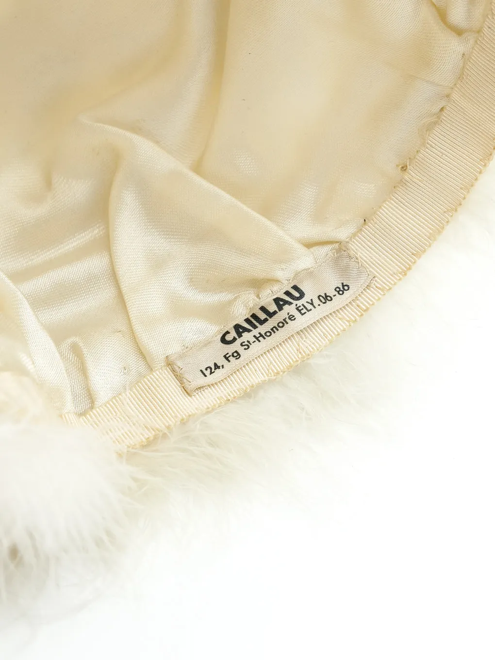 White Marabou Feather Hat