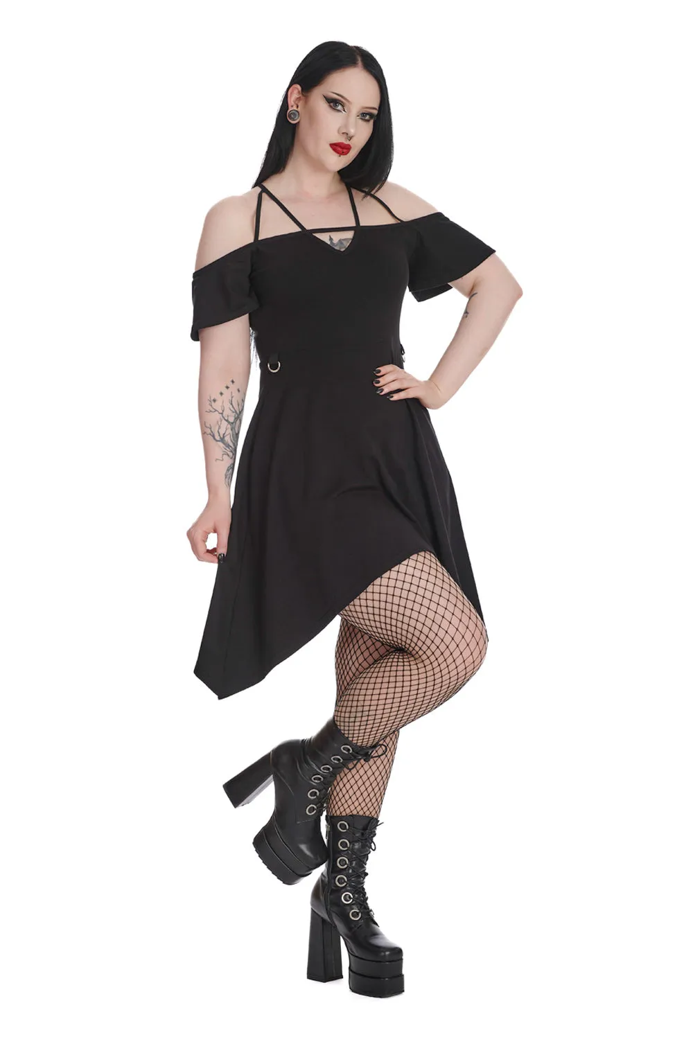 Off the Shoulder Dress - Witch Theme