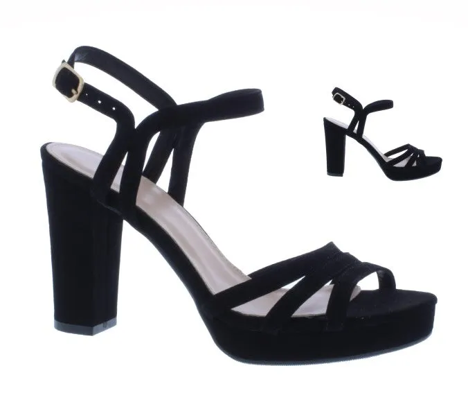 Women 4” Platform Heel with Buckle Closure