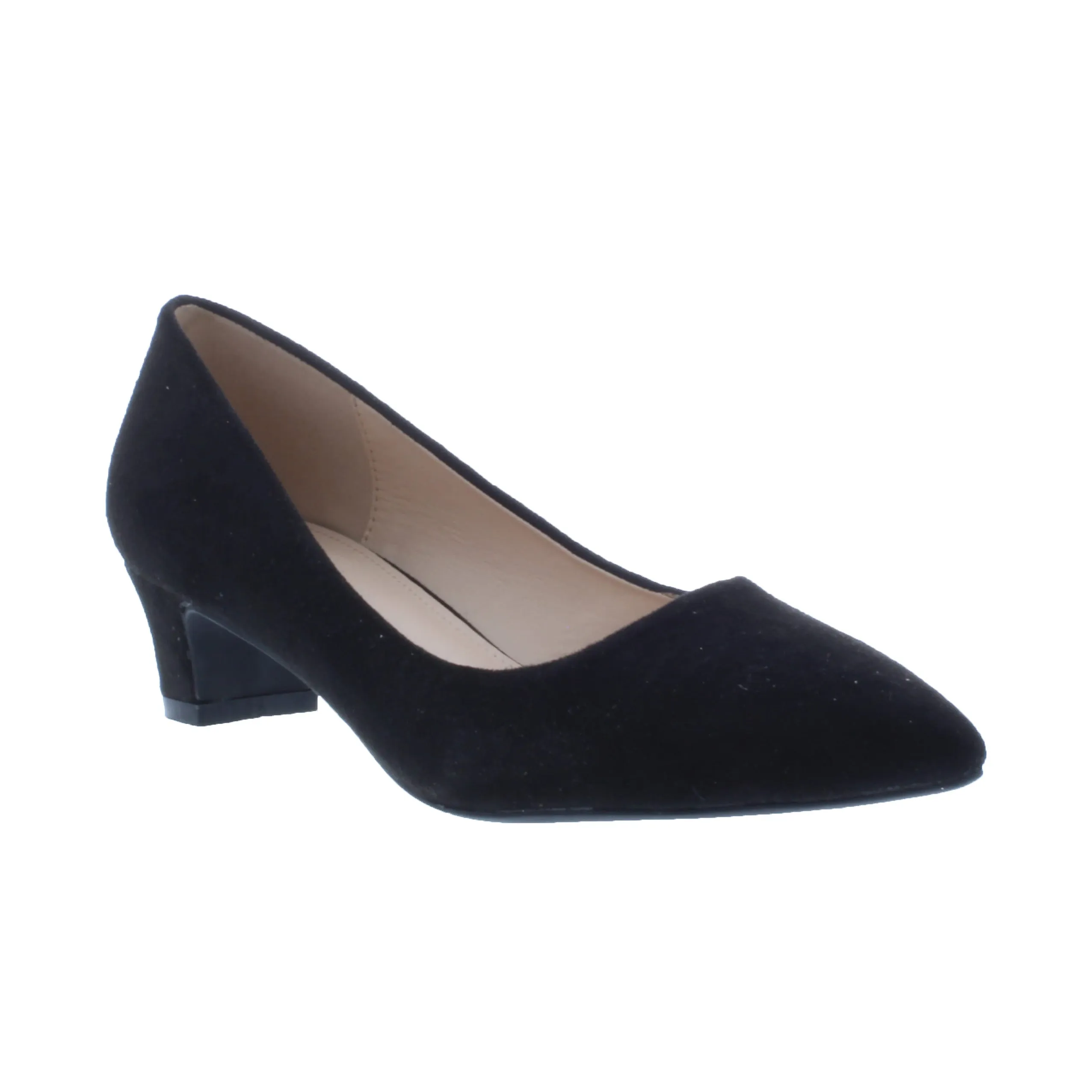 Women Microfiber Low Heel Pump