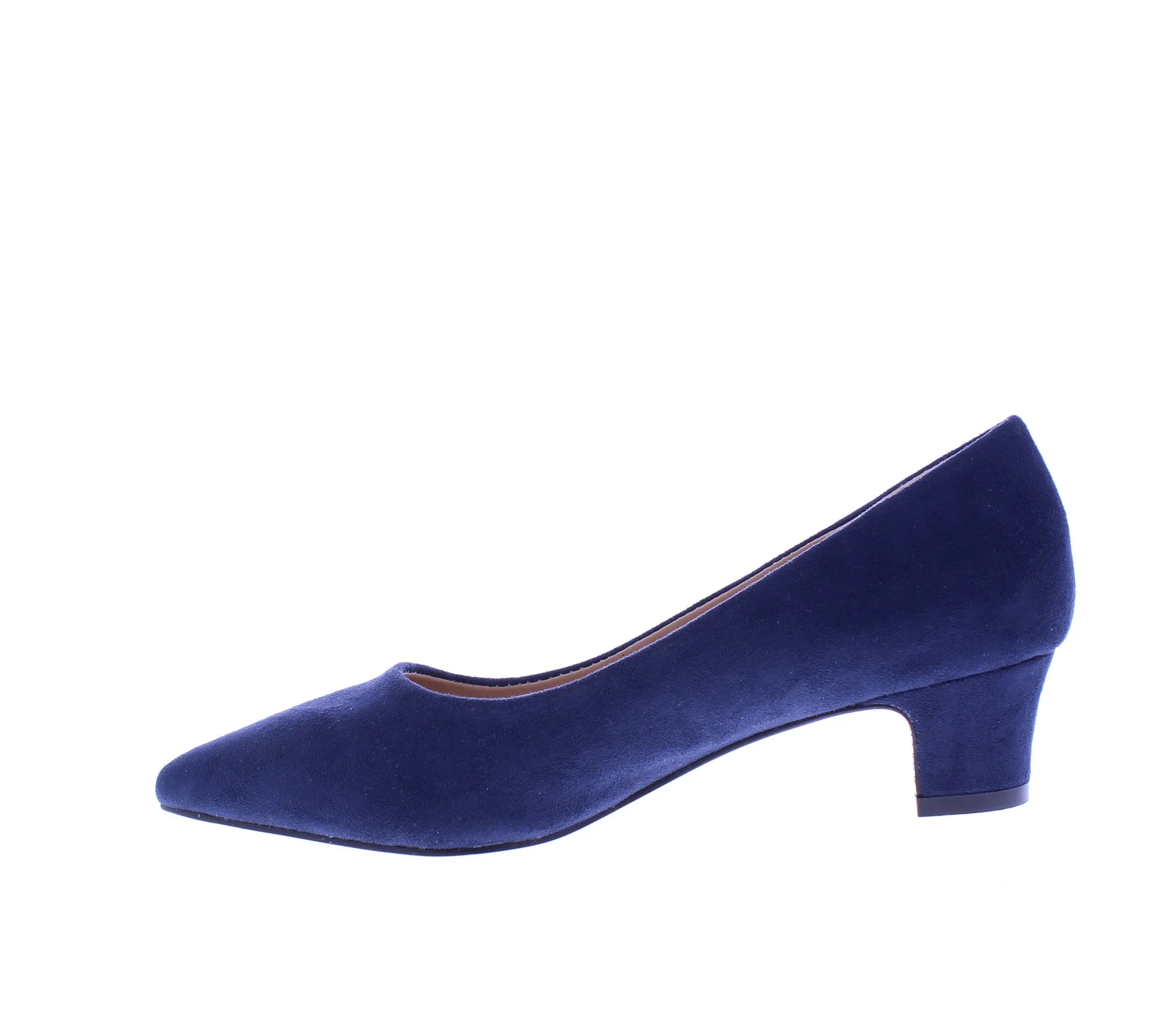 Women Microfiber Low Heel Pump