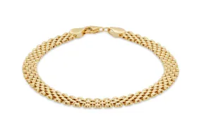 Yellow Gold Flat Bracelet