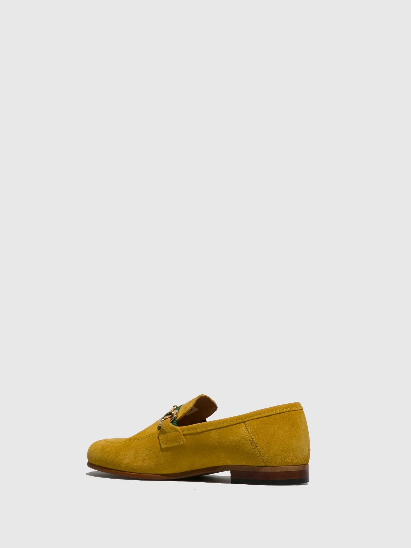 Yellow Leather Mocassins Shoes