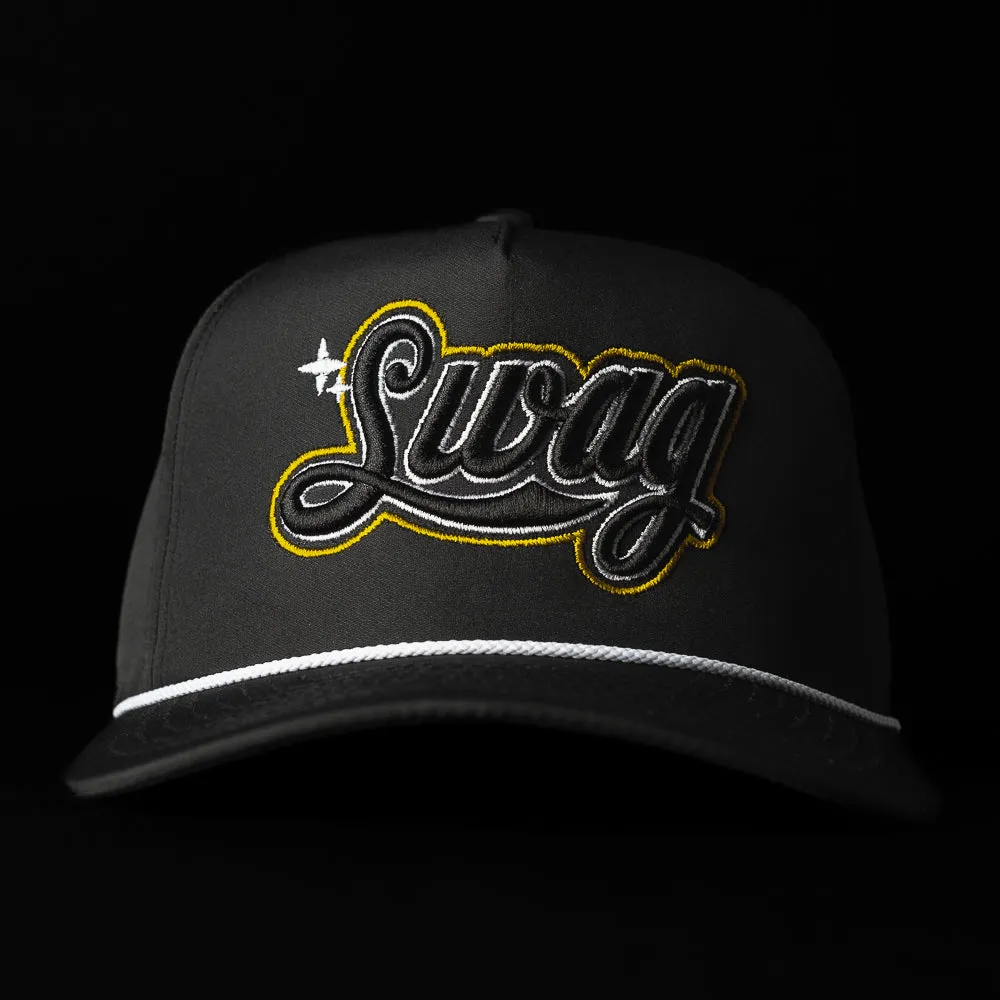 Yellow SWAG Cola Script Rope Snapback Hat