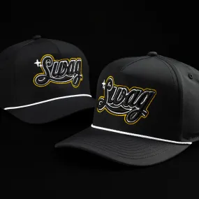 Yellow SWAG Cola Script Rope Snapback Hat