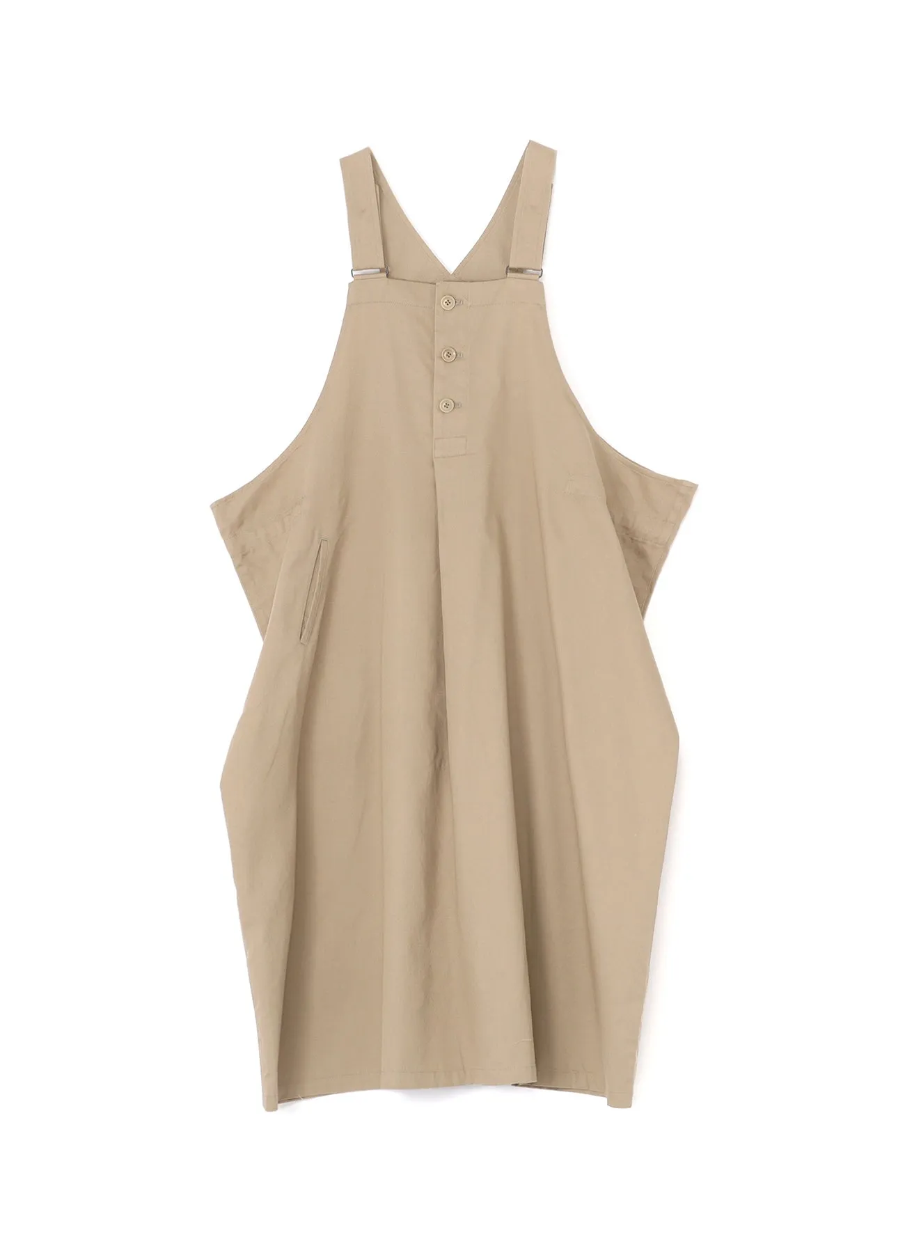 [Y's BORN PRODUCT] COTTON TWILL SIDE STRAP DRESS