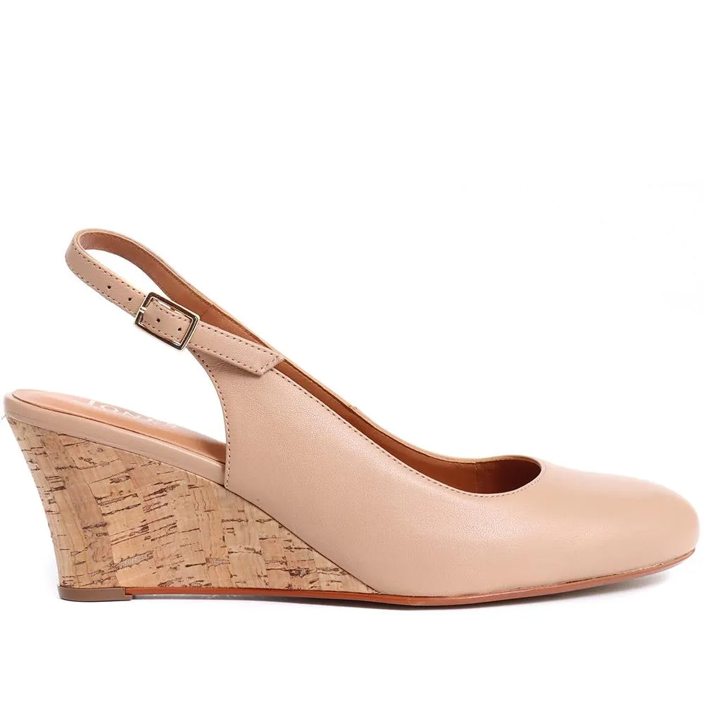 Zahra Leather Wedges