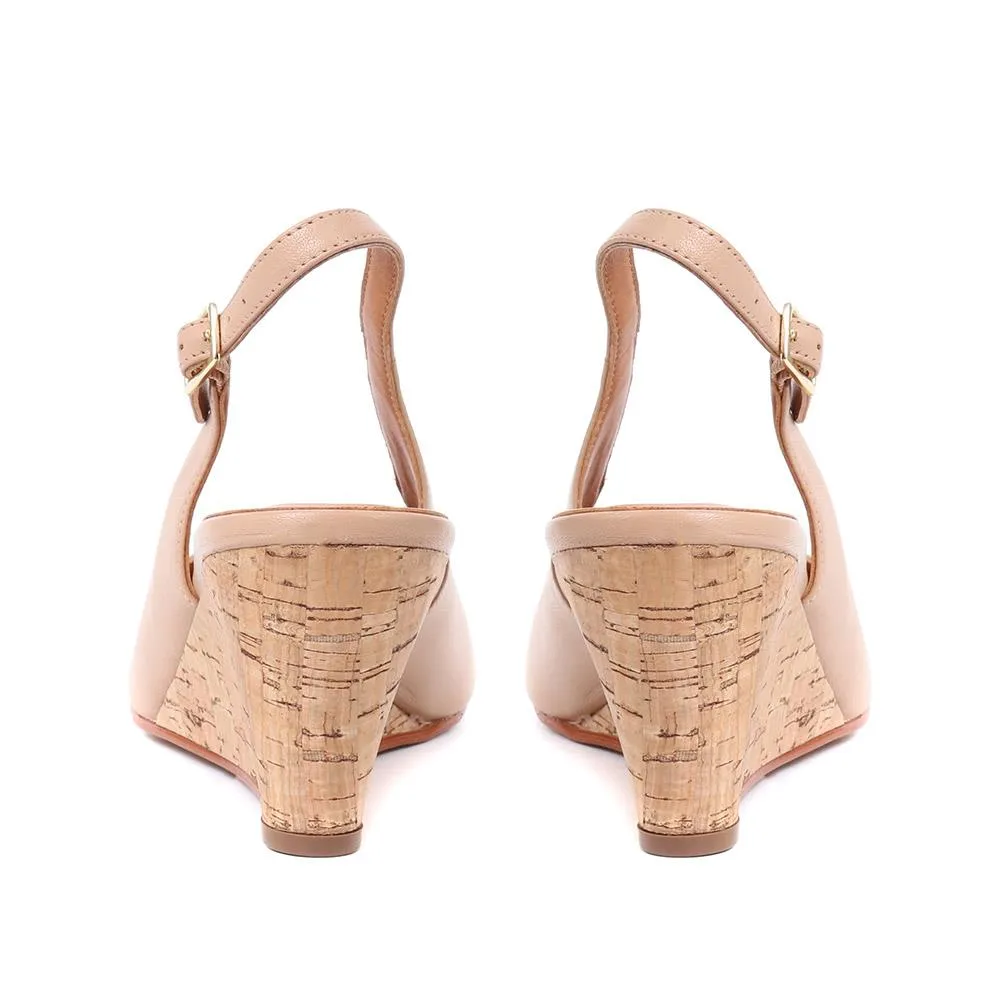 Zahra Leather Wedges