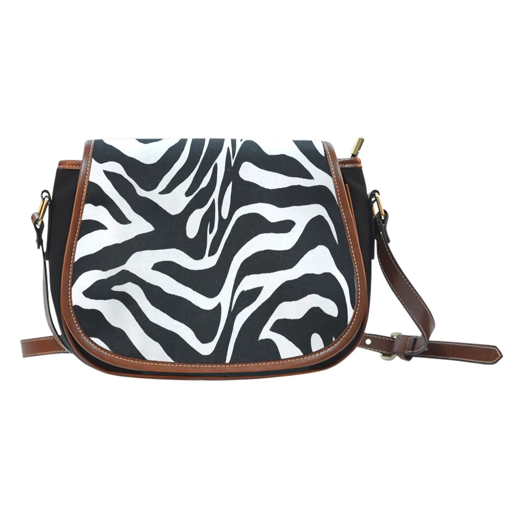 Zebra Print Ladies Saddle Bag