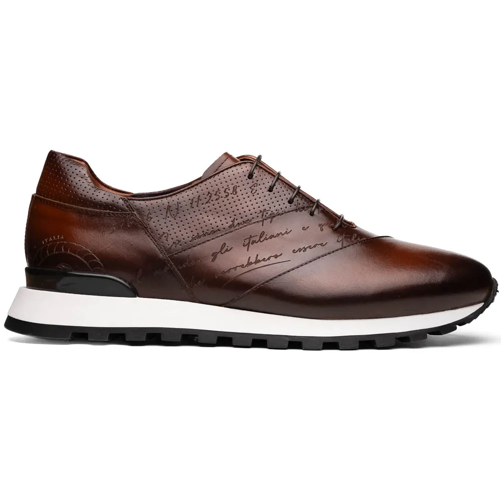 Zelli Testo Italian Calfskin Sneakers Brown